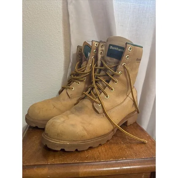 Dunham Tuff Lite Mens 7778 Direct Attach Steel Toe Work Boots Nubuck Size 11.5