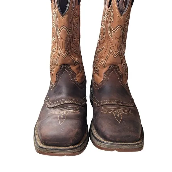 Durango Boots Mens 8.5D Western Cowboy Leather Slip Oil Resist Rodeo DB4442 11&quot;
