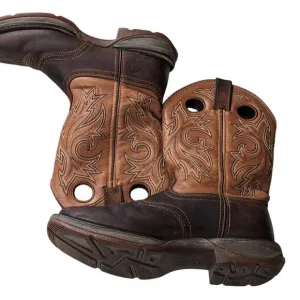 Durango Boots Mens 8.5D Western Cowboy Leather Slip Oil Resist Rodeo DB4442 11&quot;