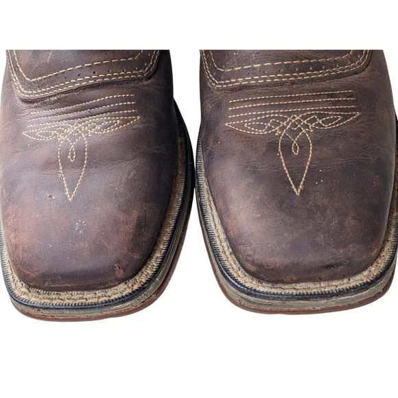 Durango Boots Mens 8.5D Western Cowboy Leather Slip Oil Resist Rodeo DB4442 11&quot;