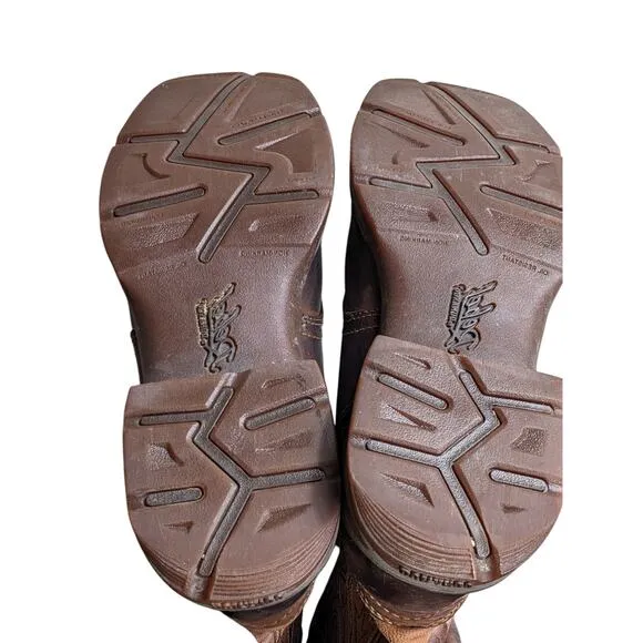 Durango Boots Mens 8.5D Western Cowboy Leather Slip Oil Resist Rodeo DB4442 11&quot;