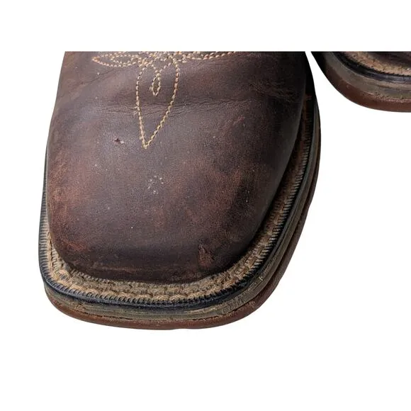 Durango Boots Mens 8.5D Western Cowboy Leather Slip Oil Resist Rodeo DB4442 11&quot;
