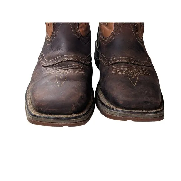 Durango Boots Mens 8.5D Western Cowboy Leather Slip Oil Resist Rodeo DB4442 11&quot;