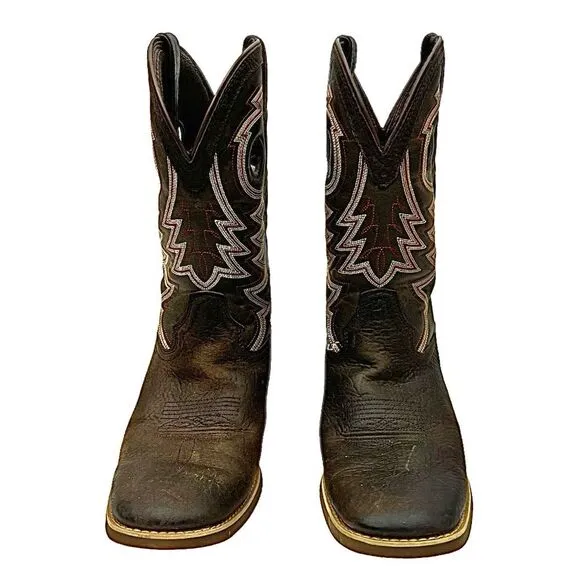 Durango Boots Rebel Pro Western youth Sz 7 Brown Lil’ Kids 8” DBT0219Y Leather