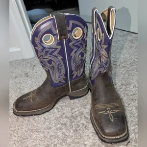 Durango, Lady Rebel, Size 6, Square Toe, Purple Western Boot, Cowgirl
