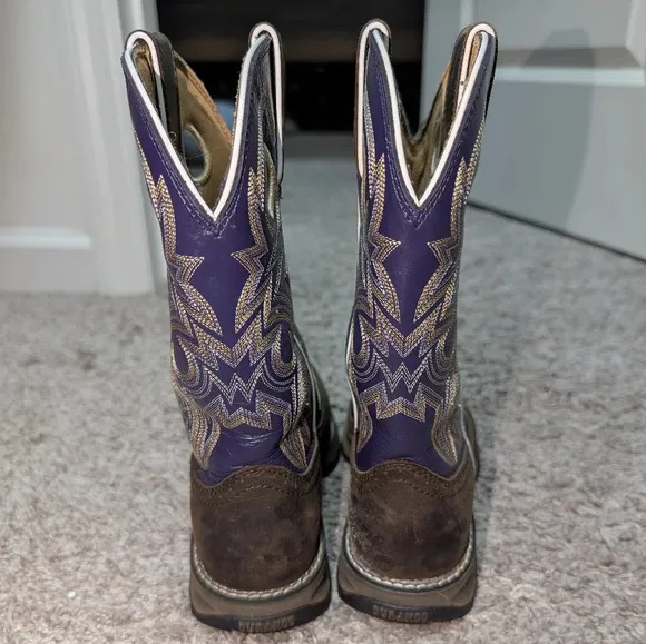 Durango, Lady Rebel, Size 6, Square Toe, Purple Western Boot, Cowgirl
