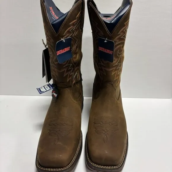 Durango Men’s Rebel Brown Waterproof Western Boots, Size 10.5 W