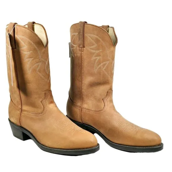 DURANGO Oil Peanut Mens Brown Leather Western Boots Size 12D 11&quot; Shaft TR762 New