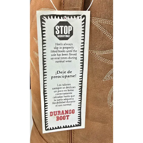 DURANGO Oil Peanut Mens Brown Leather Western Boots Size 12D 11&quot; Shaft TR762 New