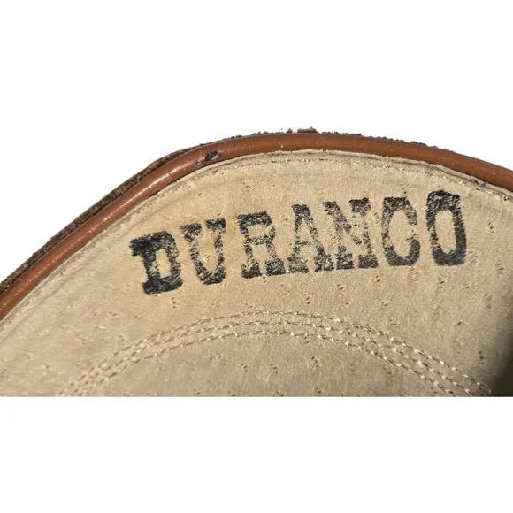 DURANGO Oil Peanut Mens Brown Leather Western Boots Size 12D 11&quot; Shaft TR762 New