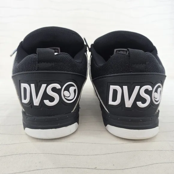 DVS Mens Comanche Black White Skate Shoes Sneakers DVF0000029 Size 9