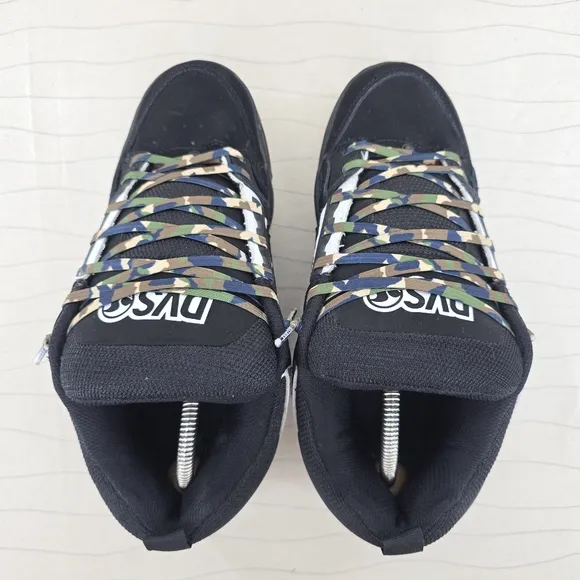 DVS Mens Comanche Black White Skate Shoes Sneakers DVF0000029 Size 9
