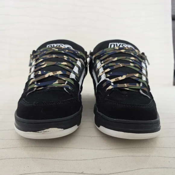 DVS Mens Comanche Black White Skate Shoes Sneakers DVF0000029 Size 9