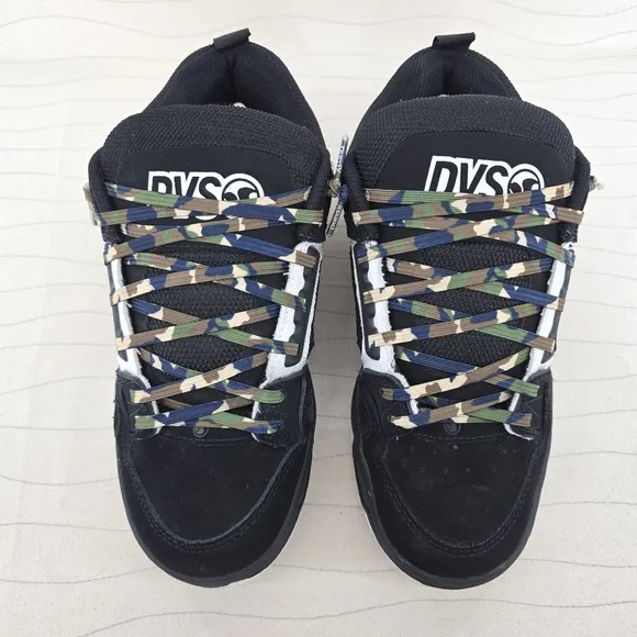 DVS Mens Comanche Black White Skate Shoes Sneakers DVF0000029 Size 9