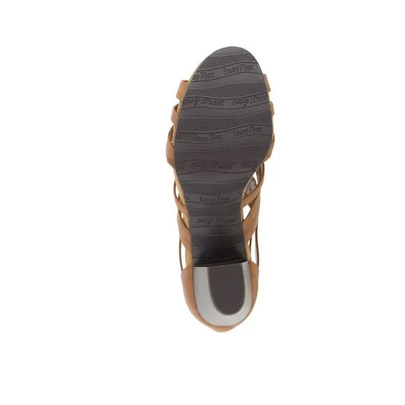 Easy Street Women's Amaze Caged Sandals Brown Size 7