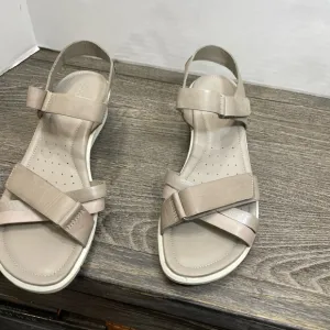 ECCO Felicia Women's Beige Sandals. Like new. Pre-owned. Size EUR 42. US11.