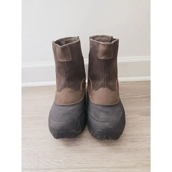 Eddie Bauer Snowfoil Brown Pull On Waterproof Outdoor Thermafill Winter Boots 13