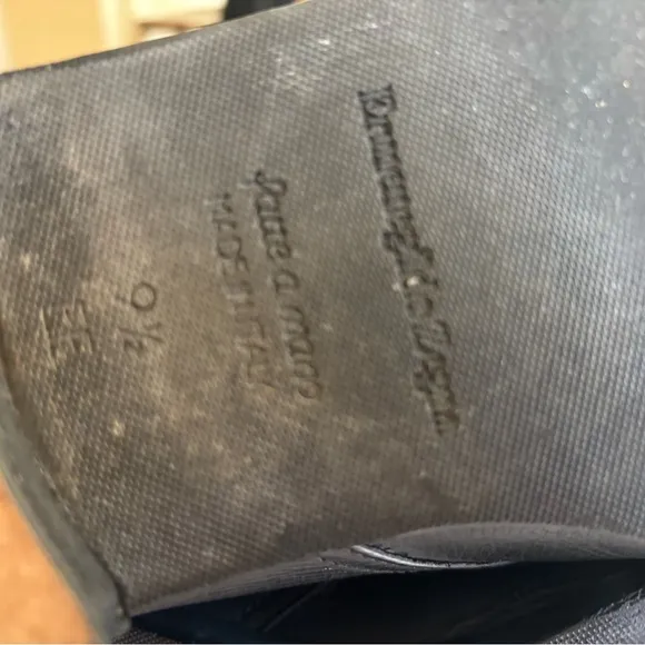 Ermenegildo Zegna Black Leather Boots Sleek Professional Design size US 10.5