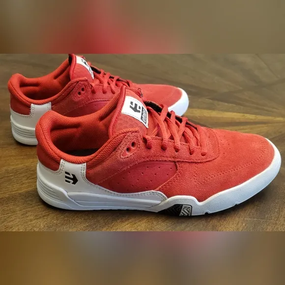 etnies Estrella Skate Shoes In Red By Ryan Sheckler Unisex Ms7, Ws8.5