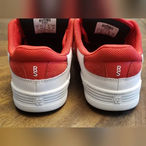 etnies Estrella Skate Shoes In Red By Ryan Sheckler Unisex Ms7, Ws8.5