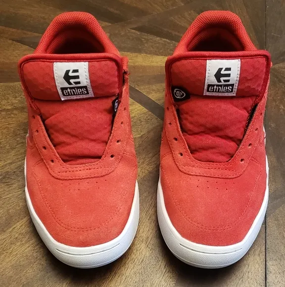 etnies Estrella Skate Shoes In Red By Ryan Sheckler Unisex Ms7, Ws8.5