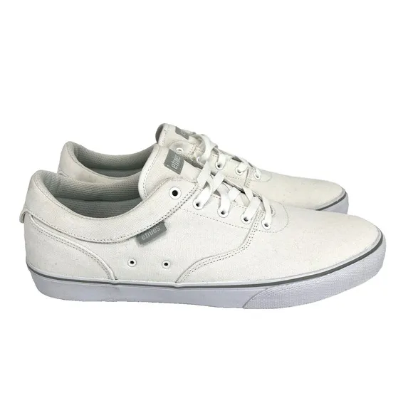 Etnies Factor Skateboarding Shoes Mens 12 White Skate Inspired Sneakers