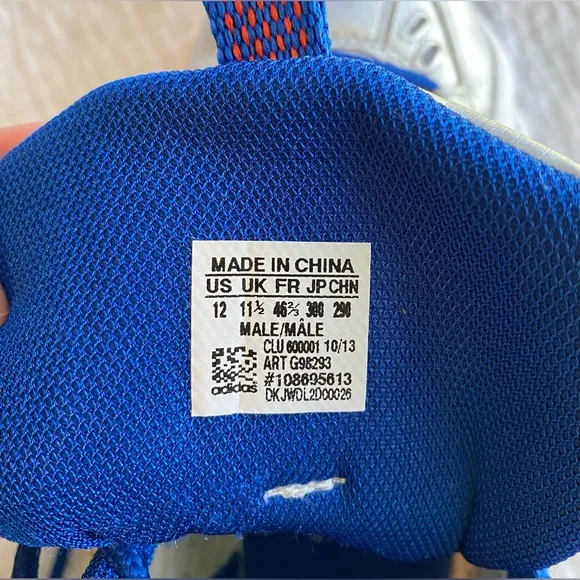 EUC Adidas Crazy 8 KB8 ‘John Wall' Sneakers (G98293) Silver/Blue Size 12