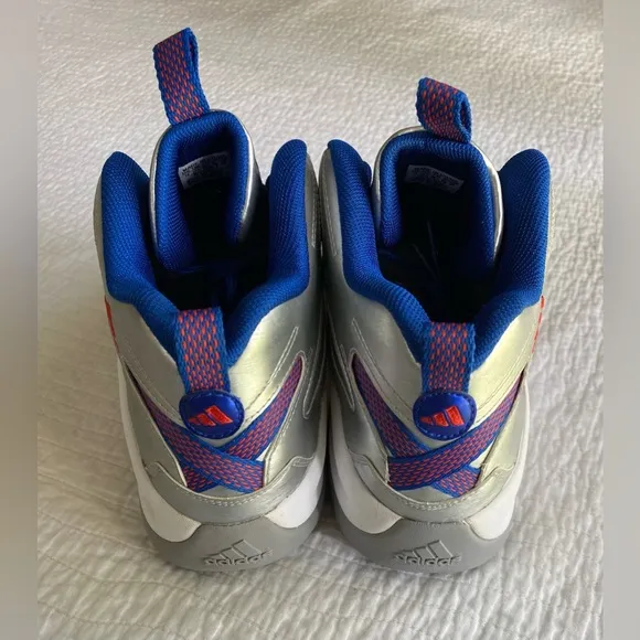 EUC Adidas Crazy 8 KB8 ‘John Wall' Sneakers (G98293) Silver/Blue Size 12