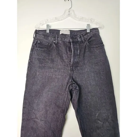 Everlane The Cheeky Jean Black  High Rise Cropped Straight Leg  Size 29