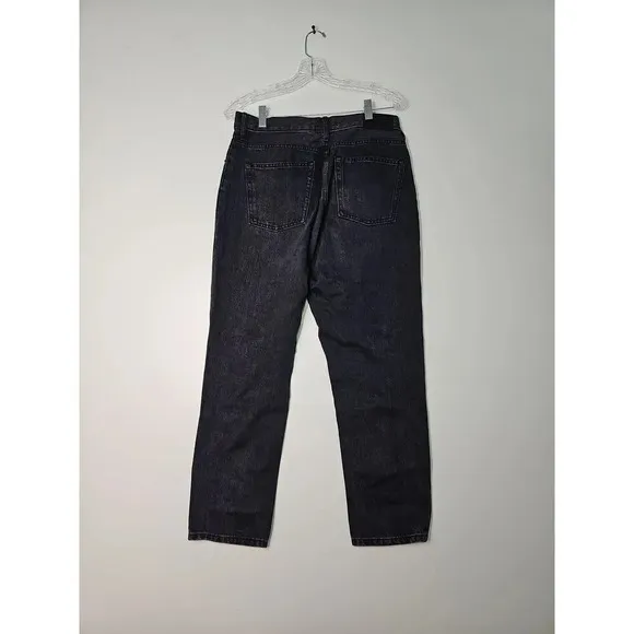 Everlane The Cheeky Jean Black  High Rise Cropped Straight Leg  Size 29