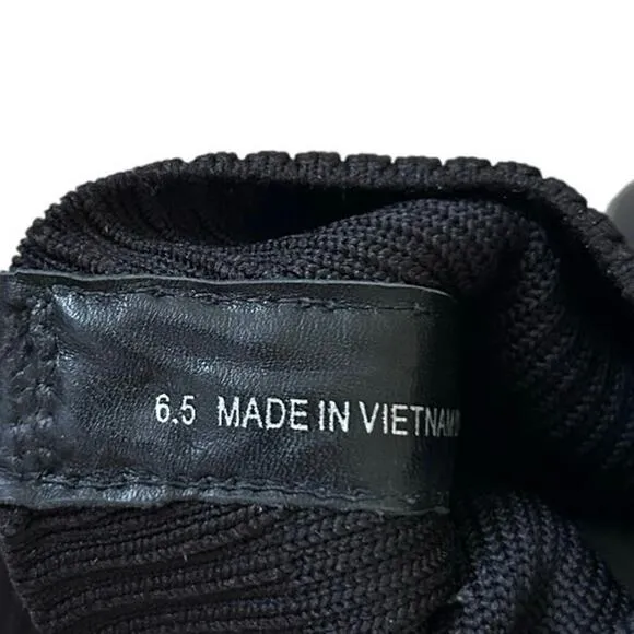 EVERLANE Women’s The Glove Ankle Boots in Black ReKnit-Size 6.5