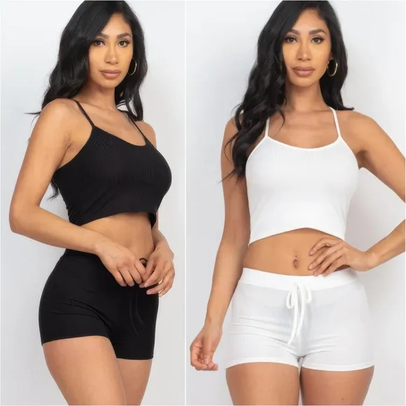 Everyday Ease Ribbed Set - Beige