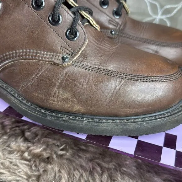 (F2) Carolina Leather Steel Toe Work Boots, 11 E