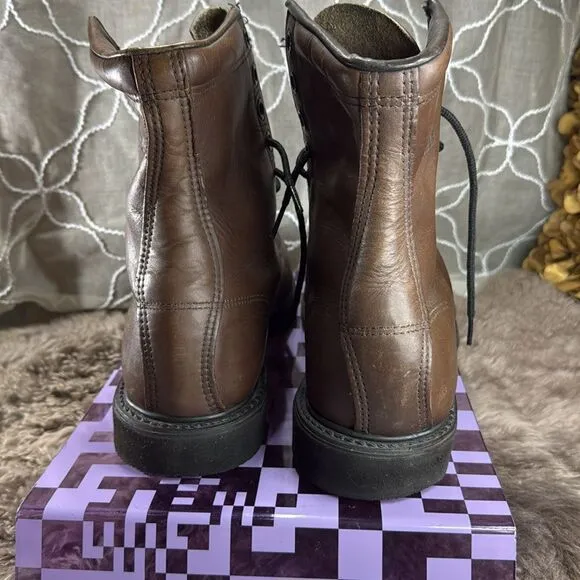 (F2) Carolina Leather Steel Toe Work Boots, 11 E