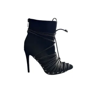 Fashion Nova Wrap Around Catalina Booties Boots - Size 7.5  ***Item: B3
