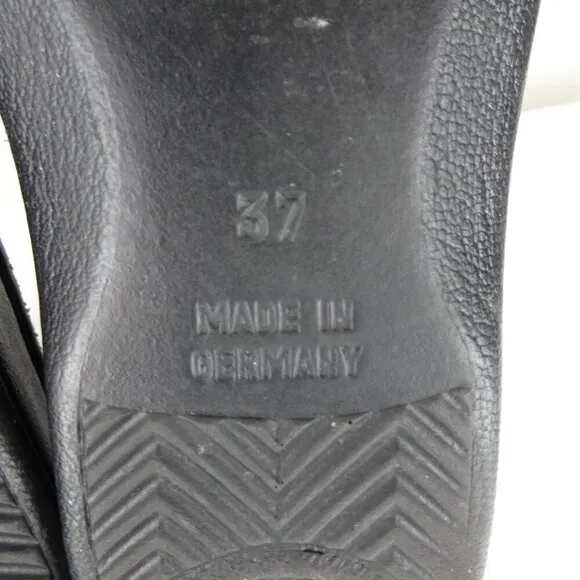 Finn Comfort Newport Shoes Women’s Size 37 US 6 Black Slip On Comfort Loafers