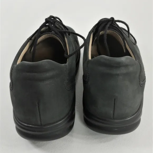 Finn Comfort Pretoria Black Nubuck Oxford Shoes