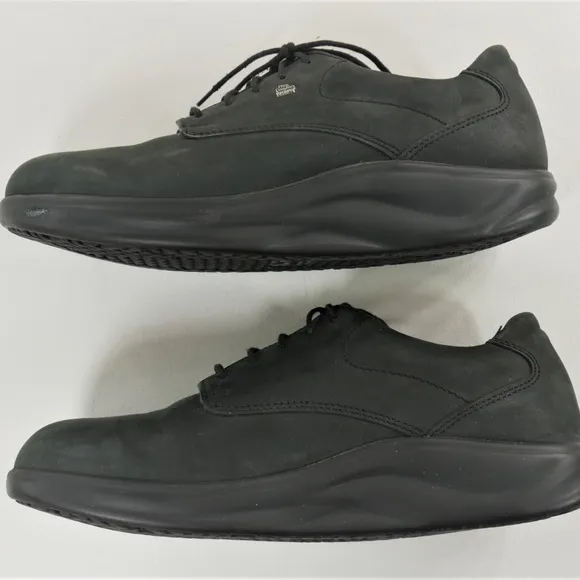 Finn Comfort Pretoria Black Nubuck Oxford Shoes