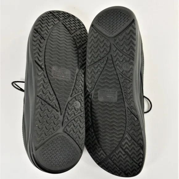 Finn Comfort Pretoria Black Nubuck Oxford Shoes