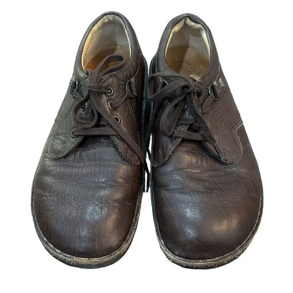 Finn Comfort Vaasa Brown Leather Lace Up Shoes Size 37 Women's US Size 6.5 7