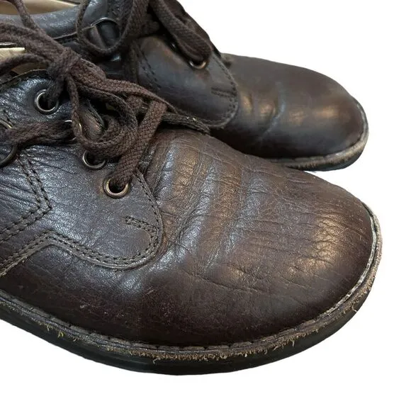 Finn Comfort Vaasa Brown Leather Lace Up Shoes Size 37 Women's US Size 6.5 7