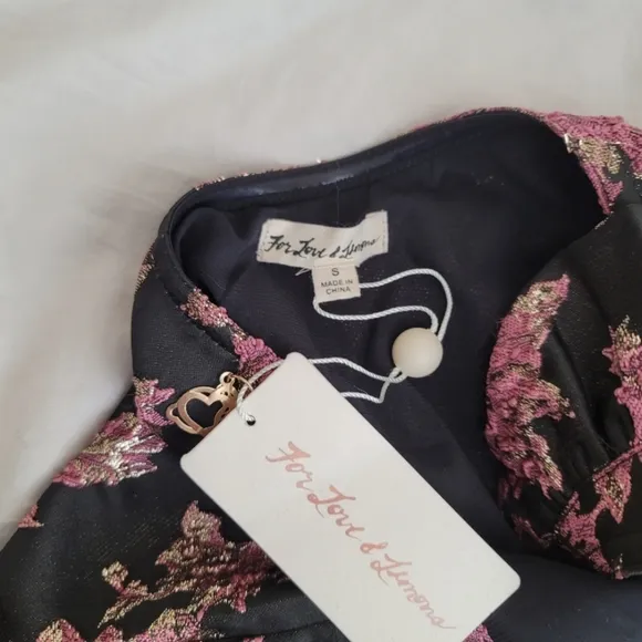 Floral Brocade Jacquard Cocktail Dress - For Love And Lemons