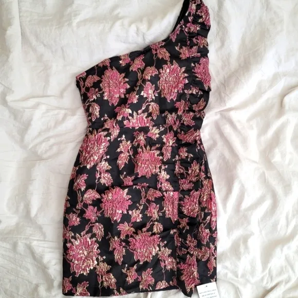 Floral Brocade Jacquard Cocktail Dress - For Love And Lemons