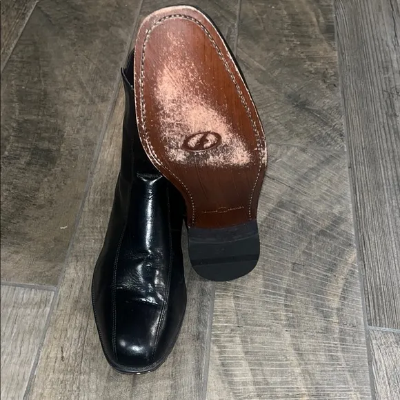 Florsheim Black leather Ankle Boots Sleek Chelsea Style