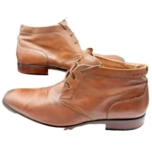 Florsheim Men Sorrento Plain Toe Boots Chukka 13 Brown Flexsole Leather  Brogue