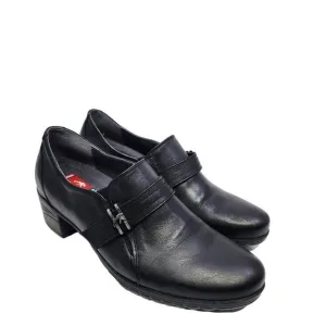 Fluchos Charis F0942 Women's Comfort Slip-On Shoes Size 39 Black Leather