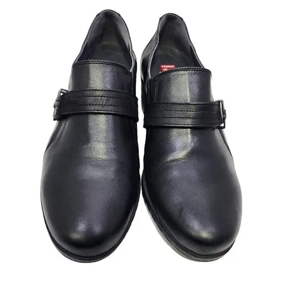 Fluchos Charis F0942 Women's Comfort Slip-On Shoes Size 39 Black Leather