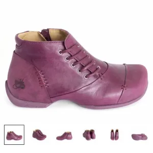 Fluevog Peacemaker Mildred Burgundy ankle boots Women's 8 Men's 6