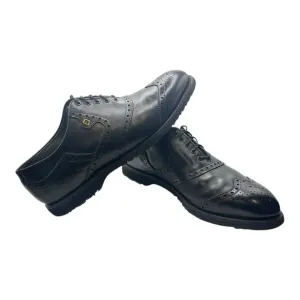 Footjoy Classics Golf  Shoes 55186 Mens Black Leather Wingtip Spikeless Size 9 C