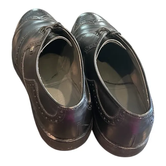 Footjoy Classics Golf  Shoes 55186 Mens Black Leather Wingtip Spikeless Size 9 C